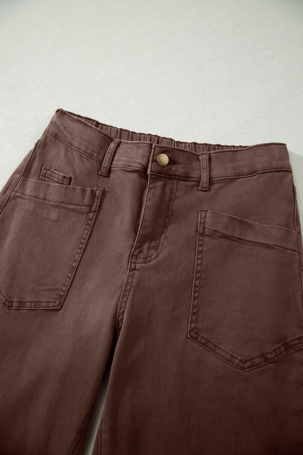 Briar Square Patch Pocket Ankle-length Barrel Jeans