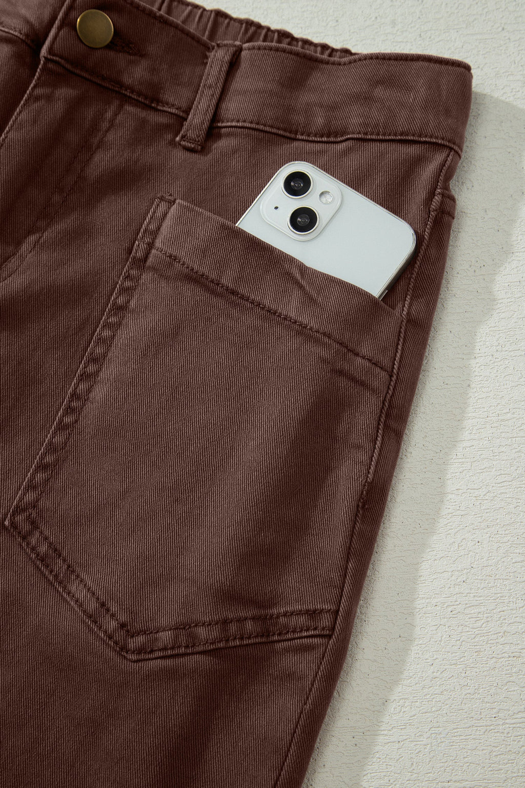 Briar Square Patch Pocket Ankle-length Barrel Jeans