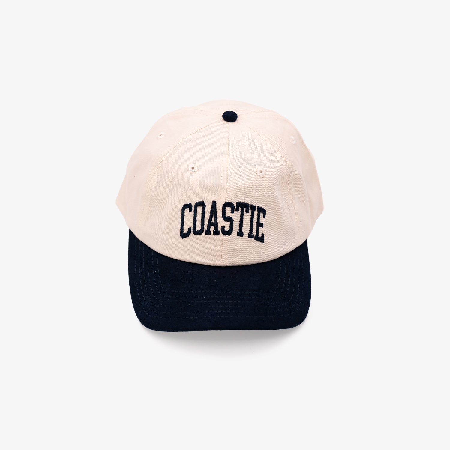 Coastie Ultrasuede Snapback Hat - Navy/White