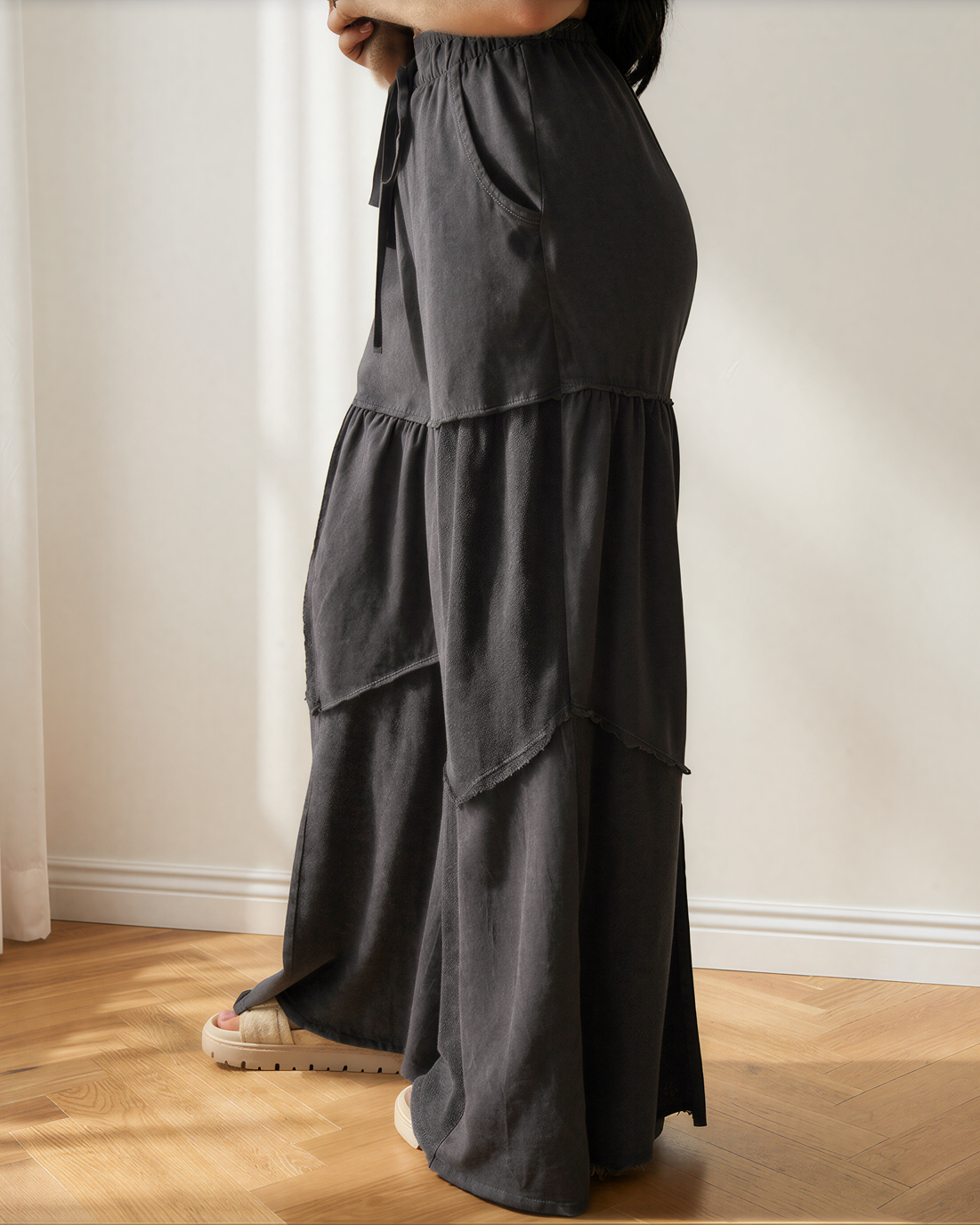 Hazel Mineral Wash Drawstring Pants