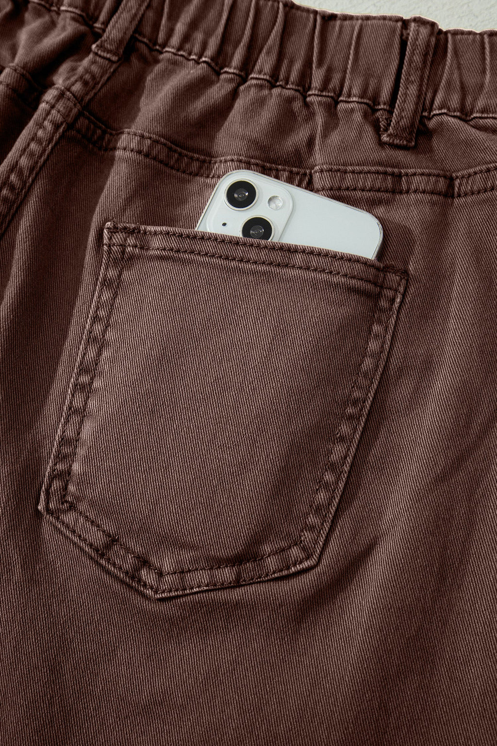 Briar Square Patch Pocket Ankle-length Barrel Jeans